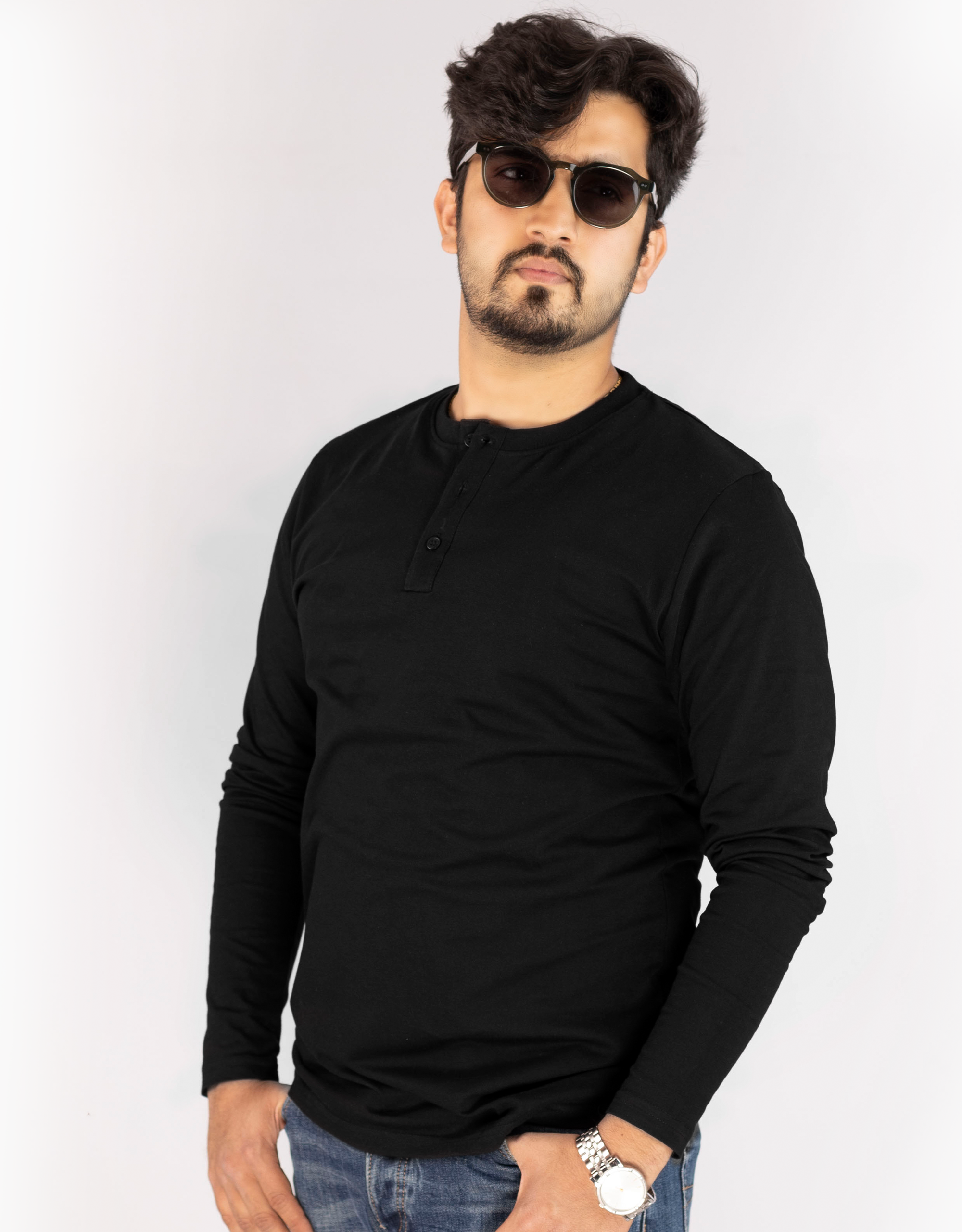 Henley Full Sleeve T-Shirt