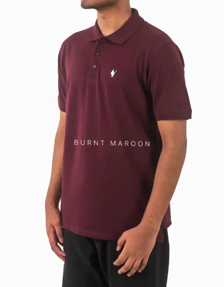 Burnt Maroon Polo T-Shirts